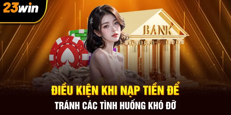 Điều kiện khi nạp tiền để tránh các tình huống khó đỡ